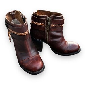 Freebird by Steven Brown Ankle Boots with Braided Straps